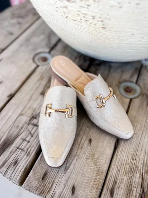 Score Soft Glitz Gold Mule