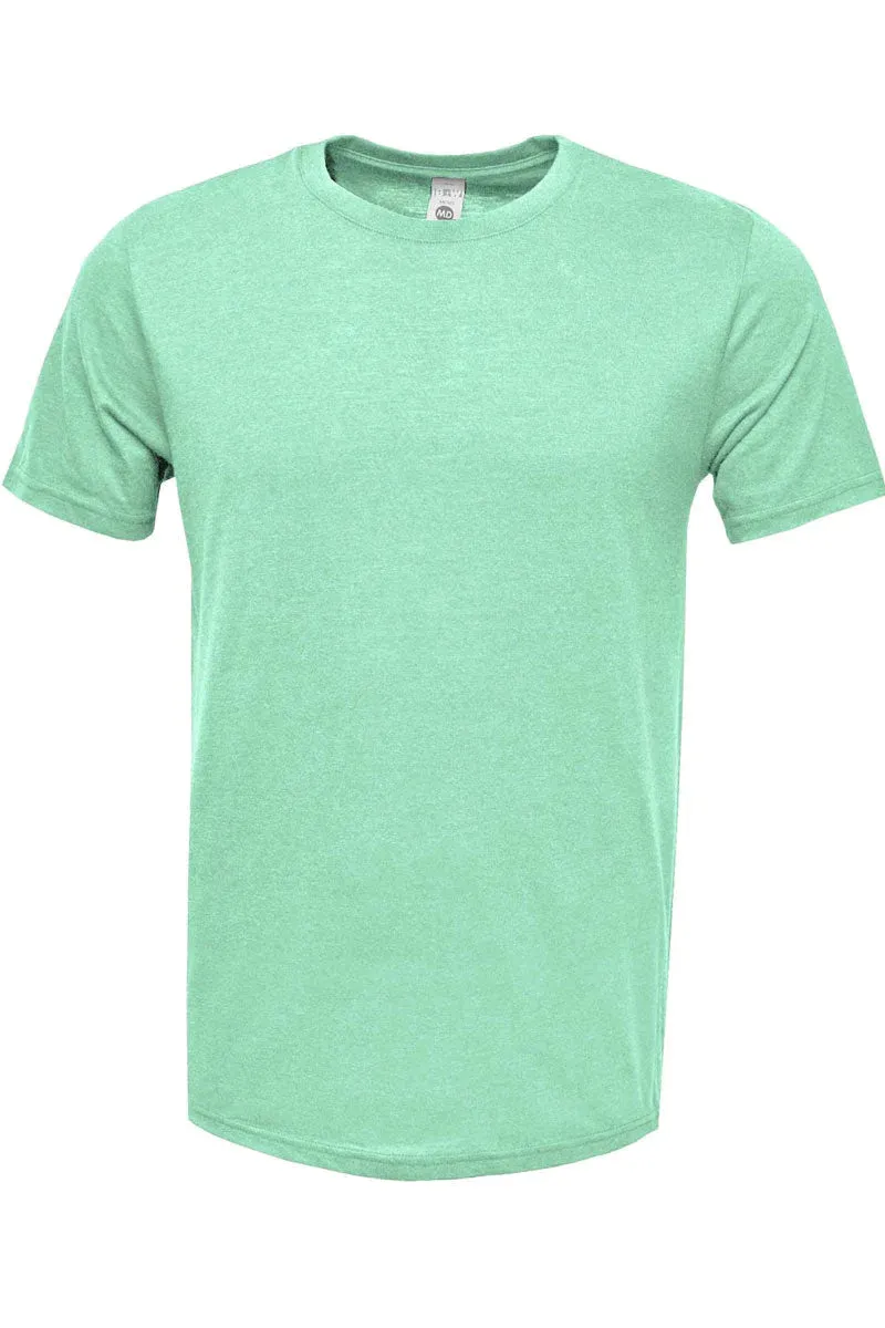 Script Leopard Softball Mama Adult Soft-Tek Blend T-Shirt