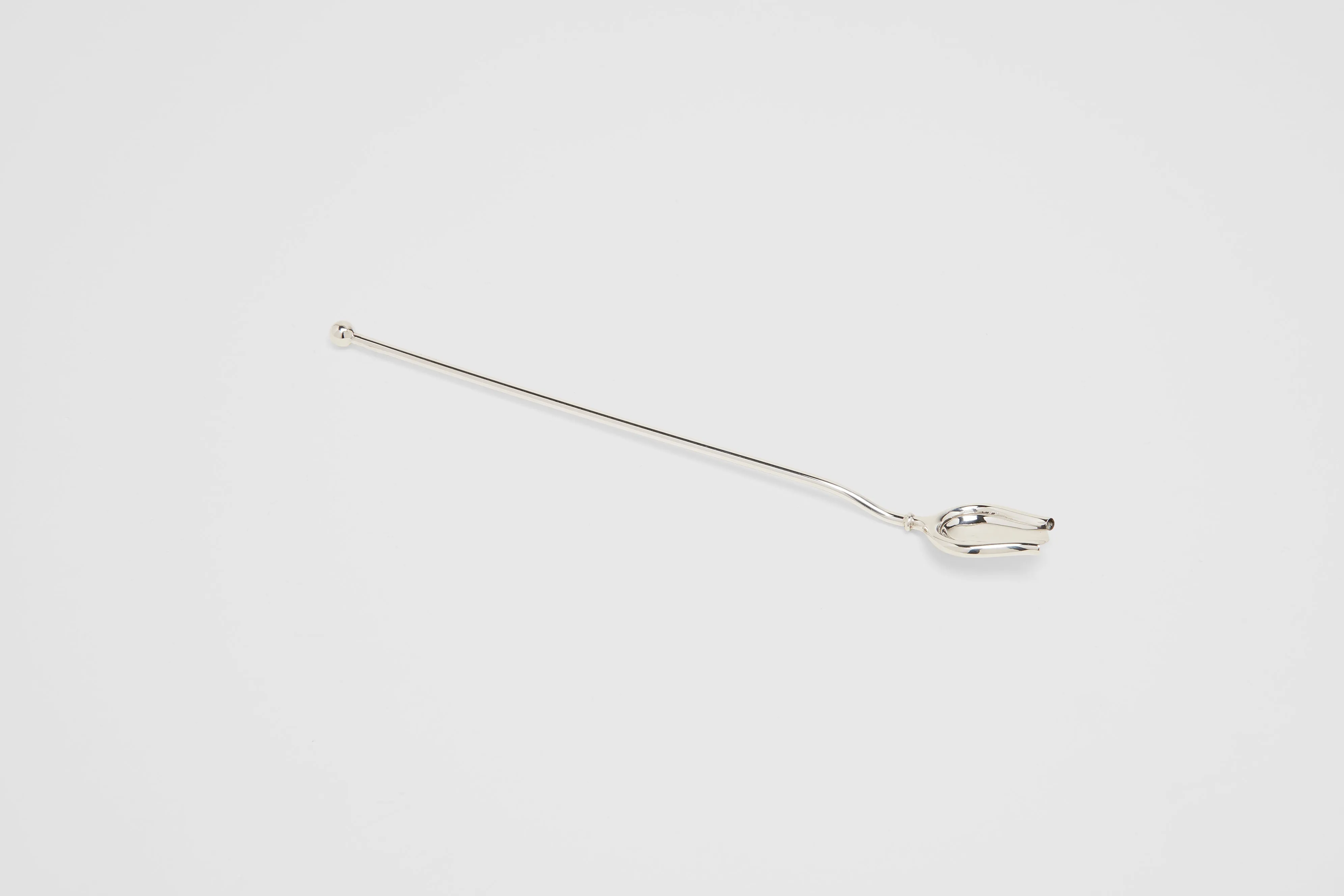 Set of Silver Cocktail Spoons & Straws