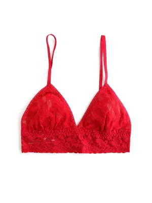 Signature Lace® Padded Triangle Bralette Red