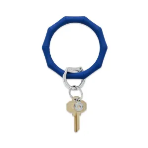 Silicone Big O® Key Ring Midnight Navy Bamboo