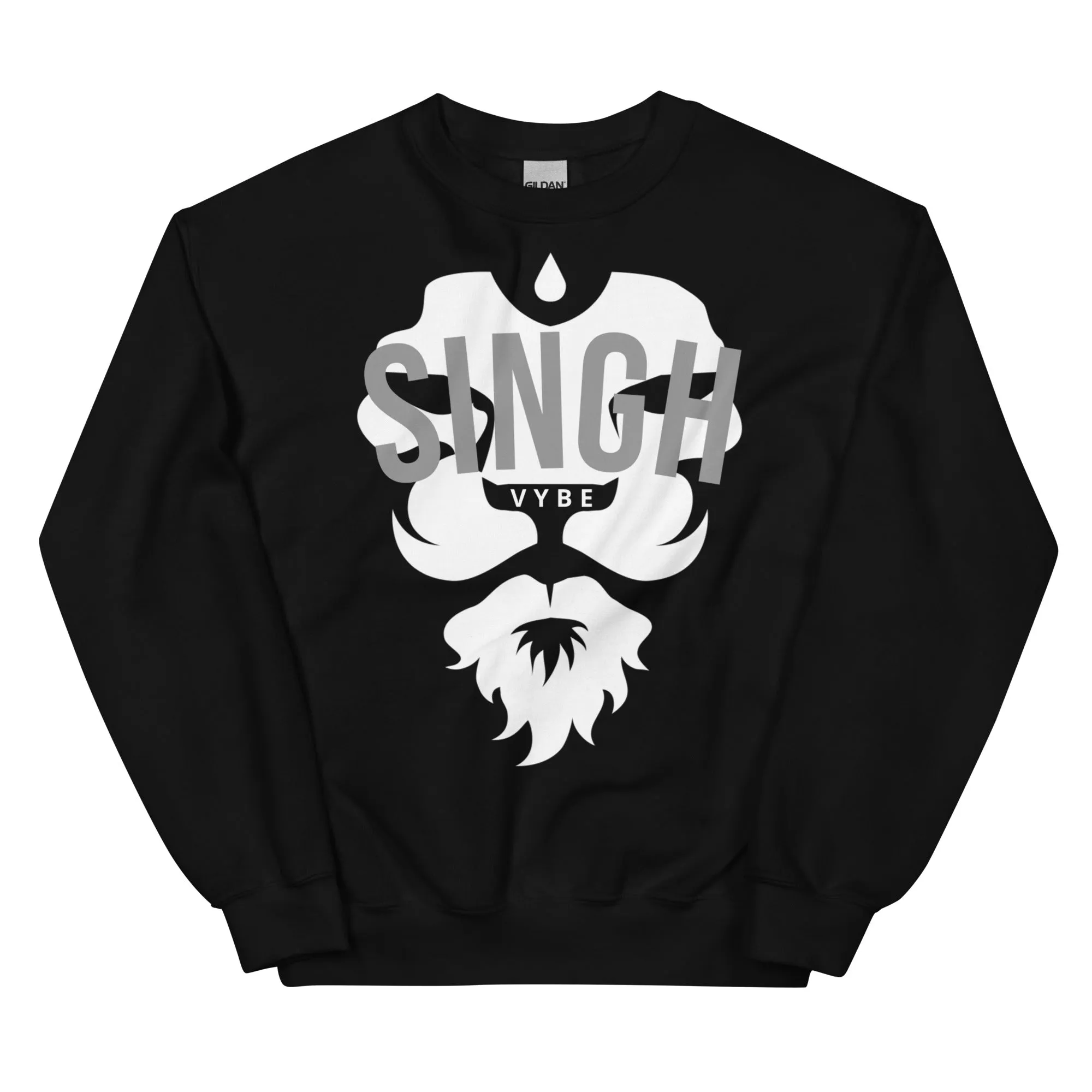 SINGH LIONZ GEAR - BLACK CREWNECK