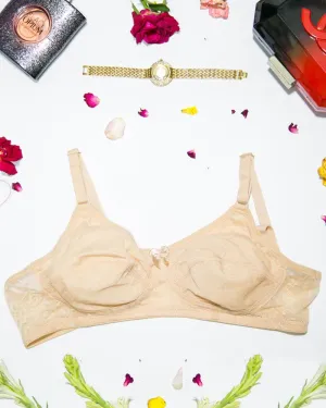 Soft Net Bra - Skin - Non Padded & Non Wired Bra - 735