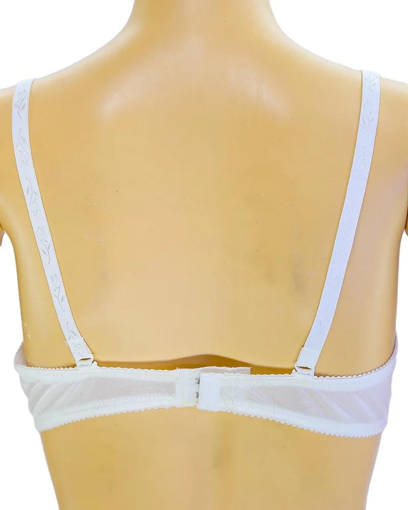 Soft Padded Bra - White - Non Padded Underwired Bra - Taiwan Bra - 2023