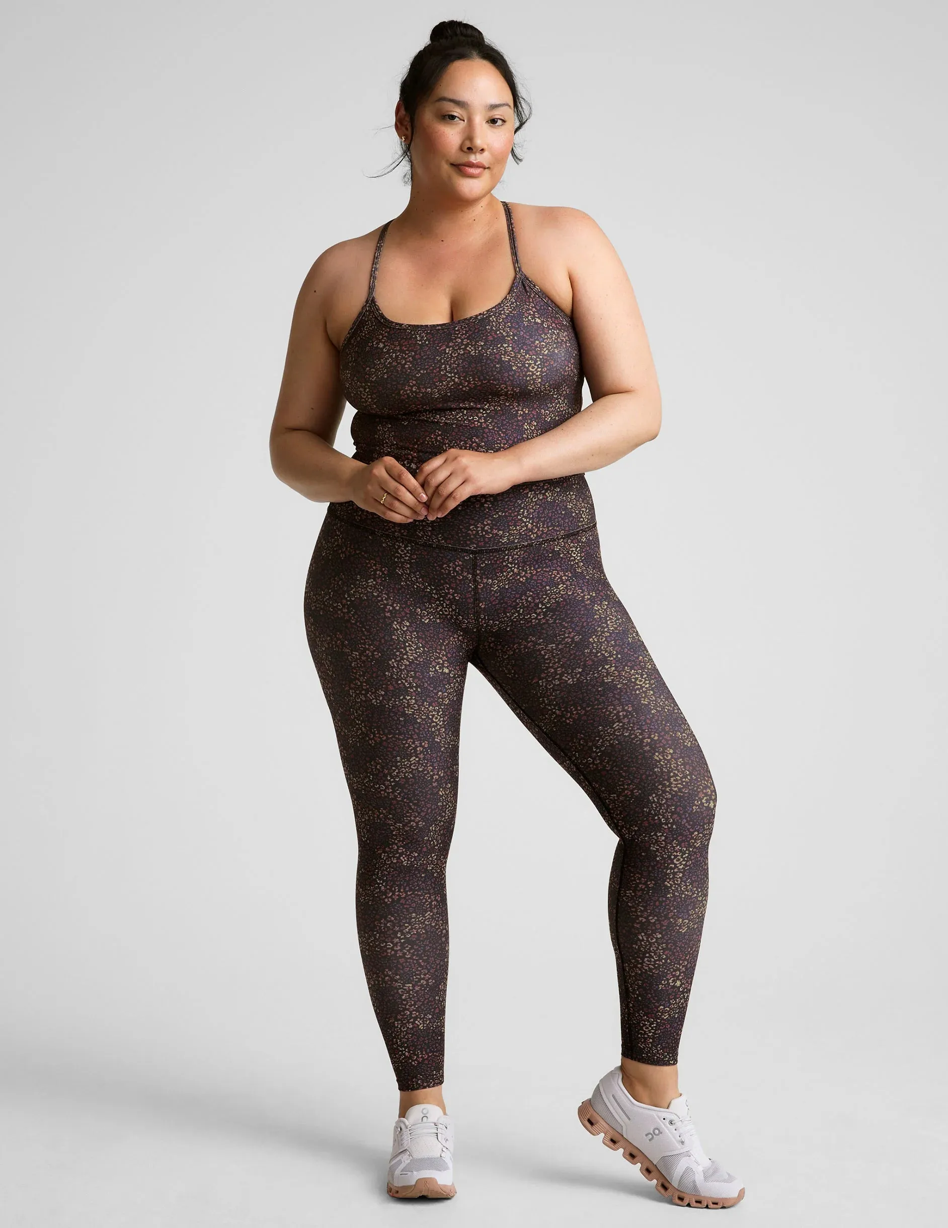 Softmark Caught in the Midi HW Legging by Beyond Yoga | Ditsy Leopard