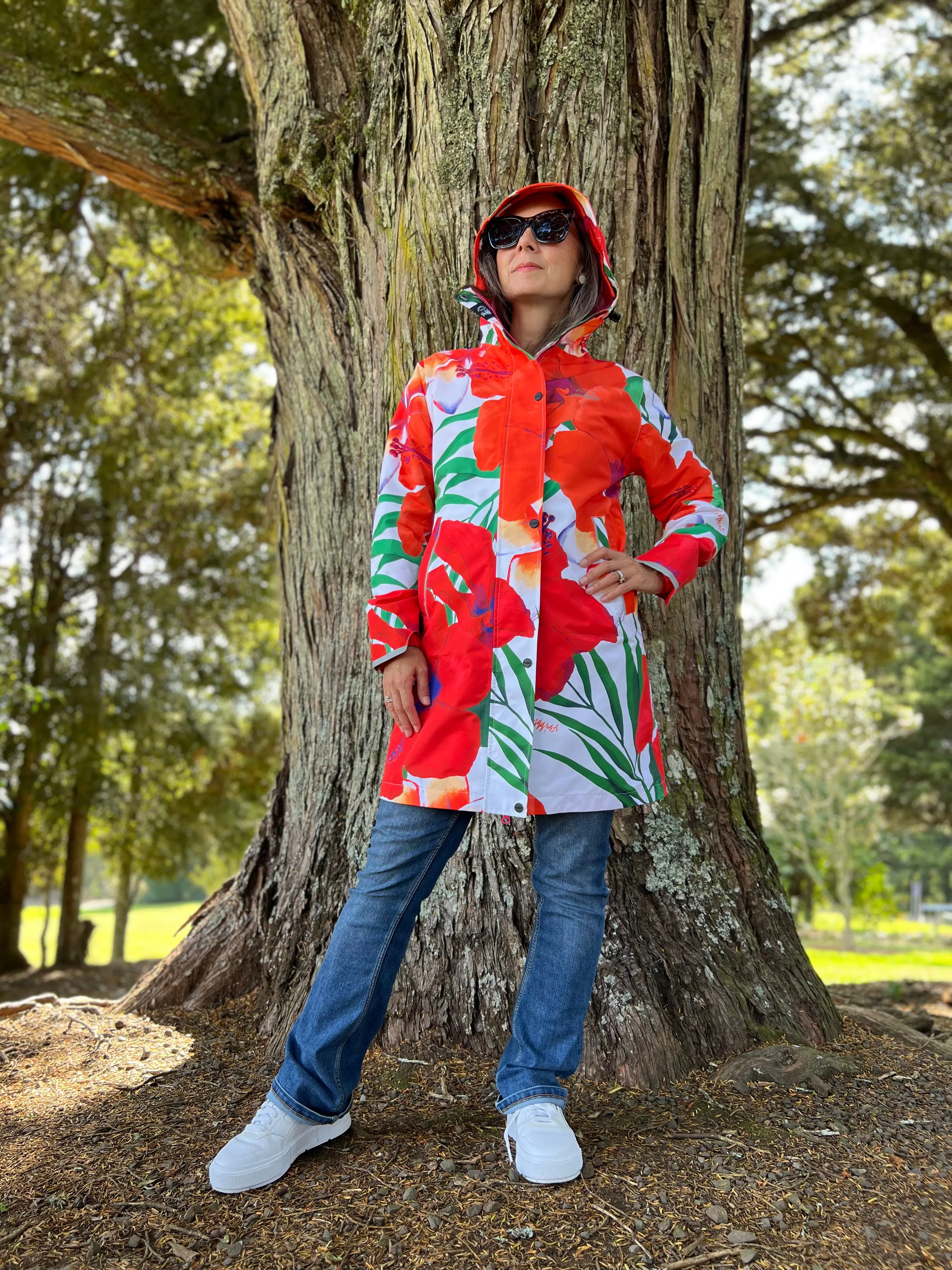 St Tropez - waterproof, long raincoat