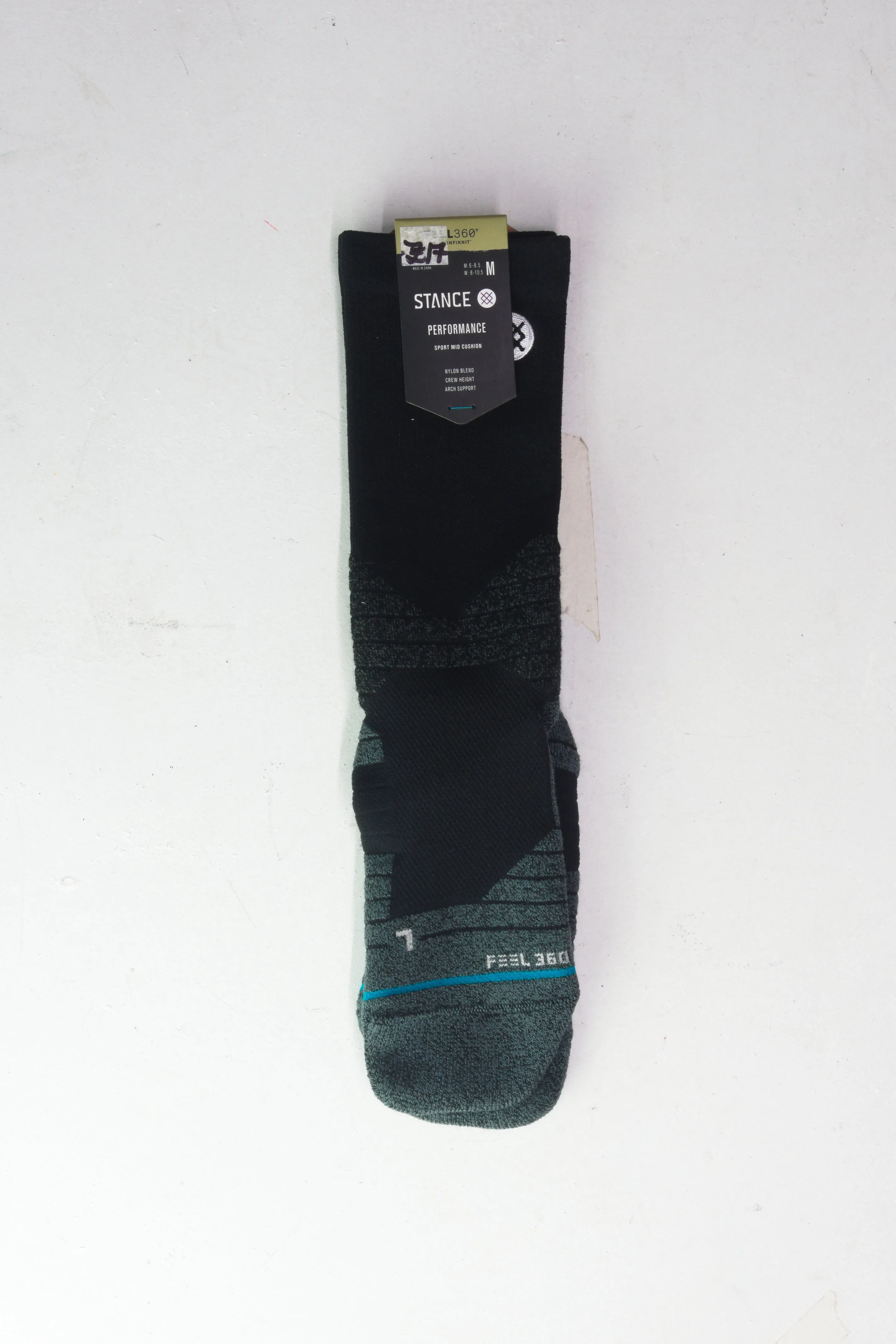 Stance - Freshtek Athletic Crew Socks - Black