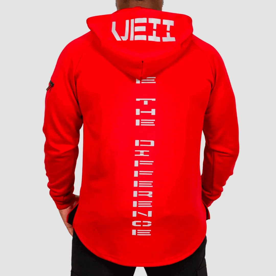 Stealth Hoodie - Fire Red
