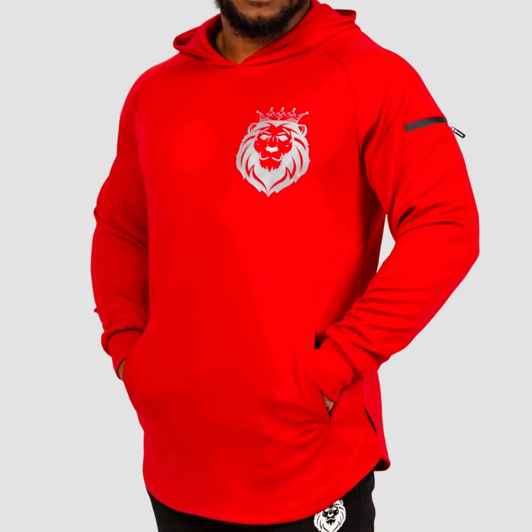 Stealth Hoodie - Fire Red