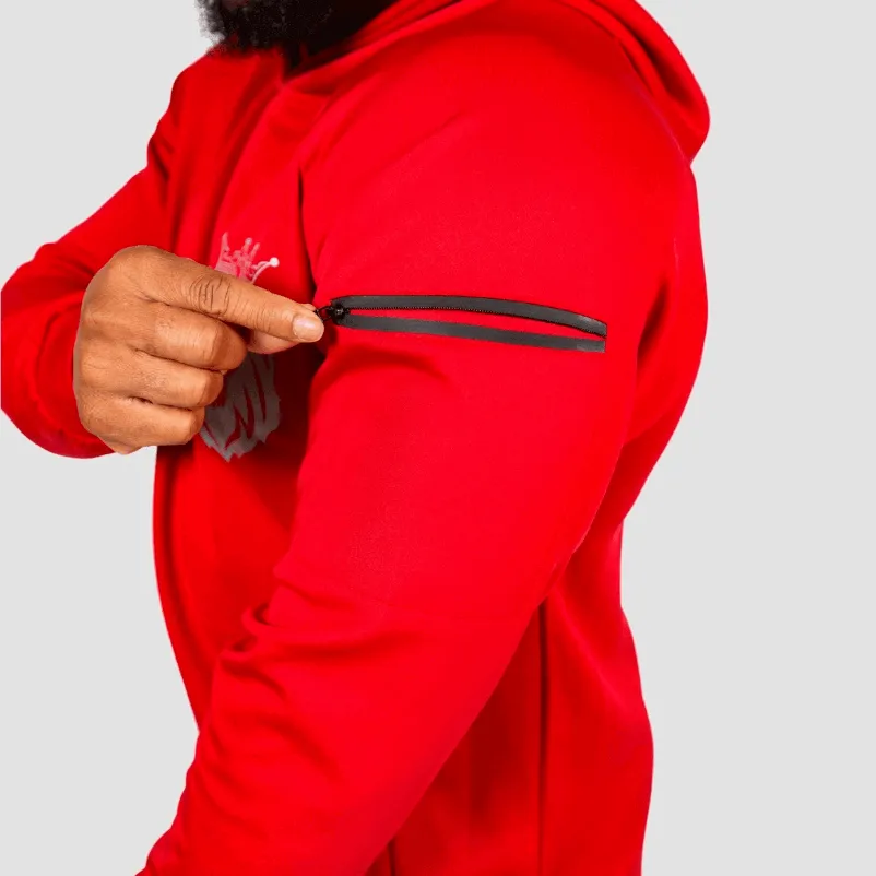 Stealth Hoodie - Fire Red