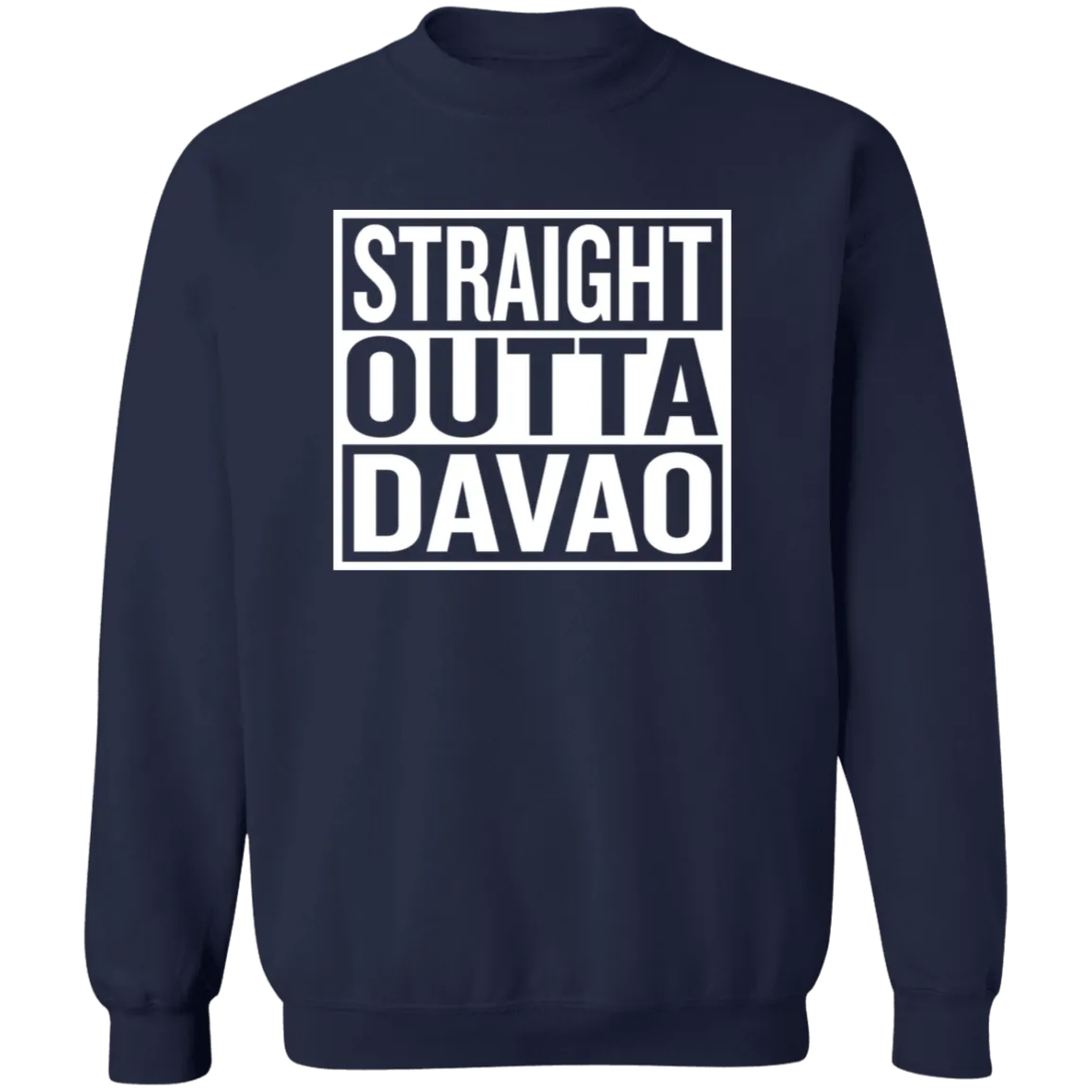 Straight Outta Davao Unisex Crewneck Pullover Sweatshirt