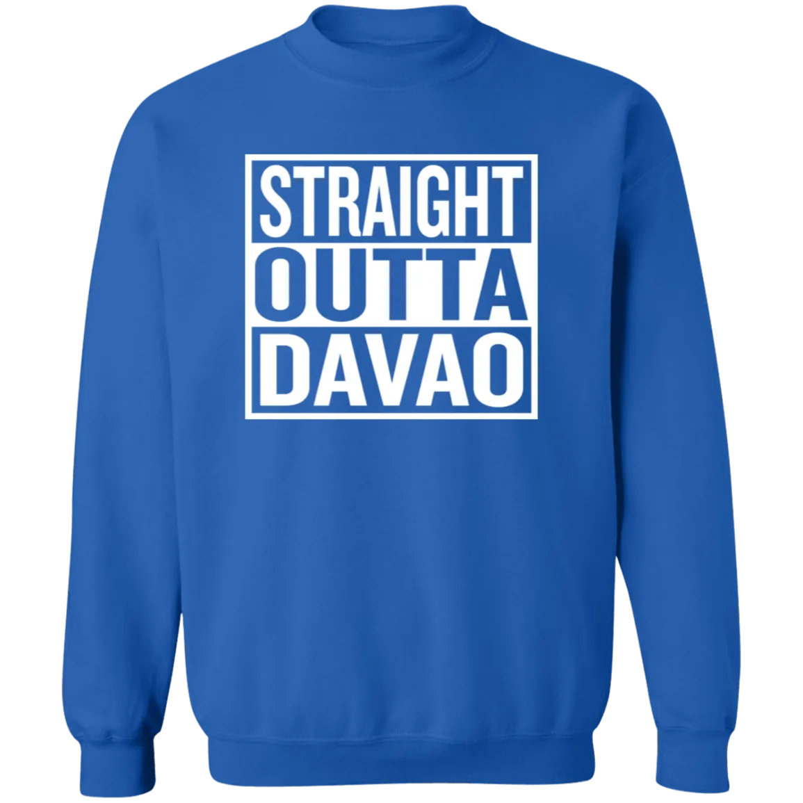 Straight Outta Davao Unisex Crewneck Pullover Sweatshirt