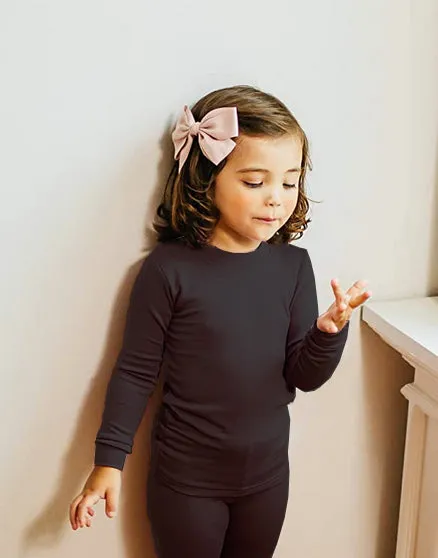 Super Luxury Soft Modal Black Boys & Girls Playwear