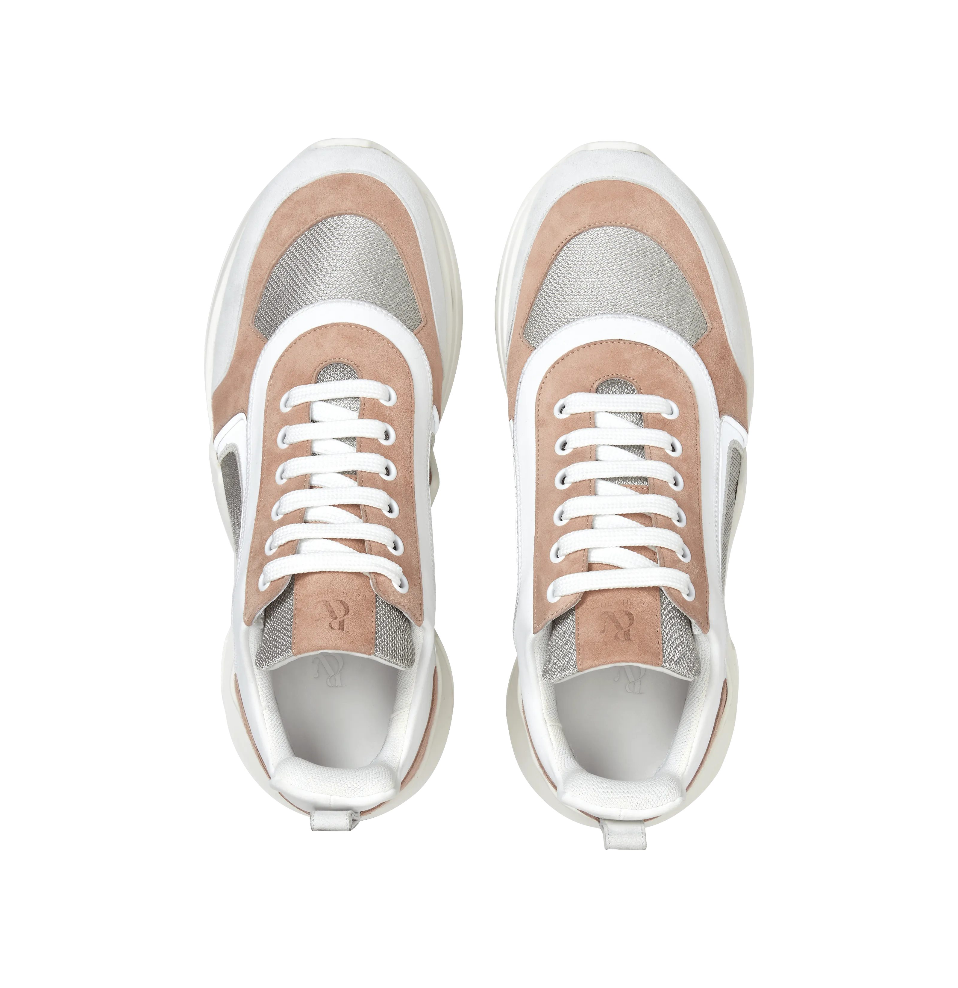 Tan and Silver Suede 4.0 Sneakers