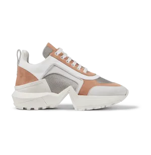 Tan and Silver Suede 4.0 Sneakers