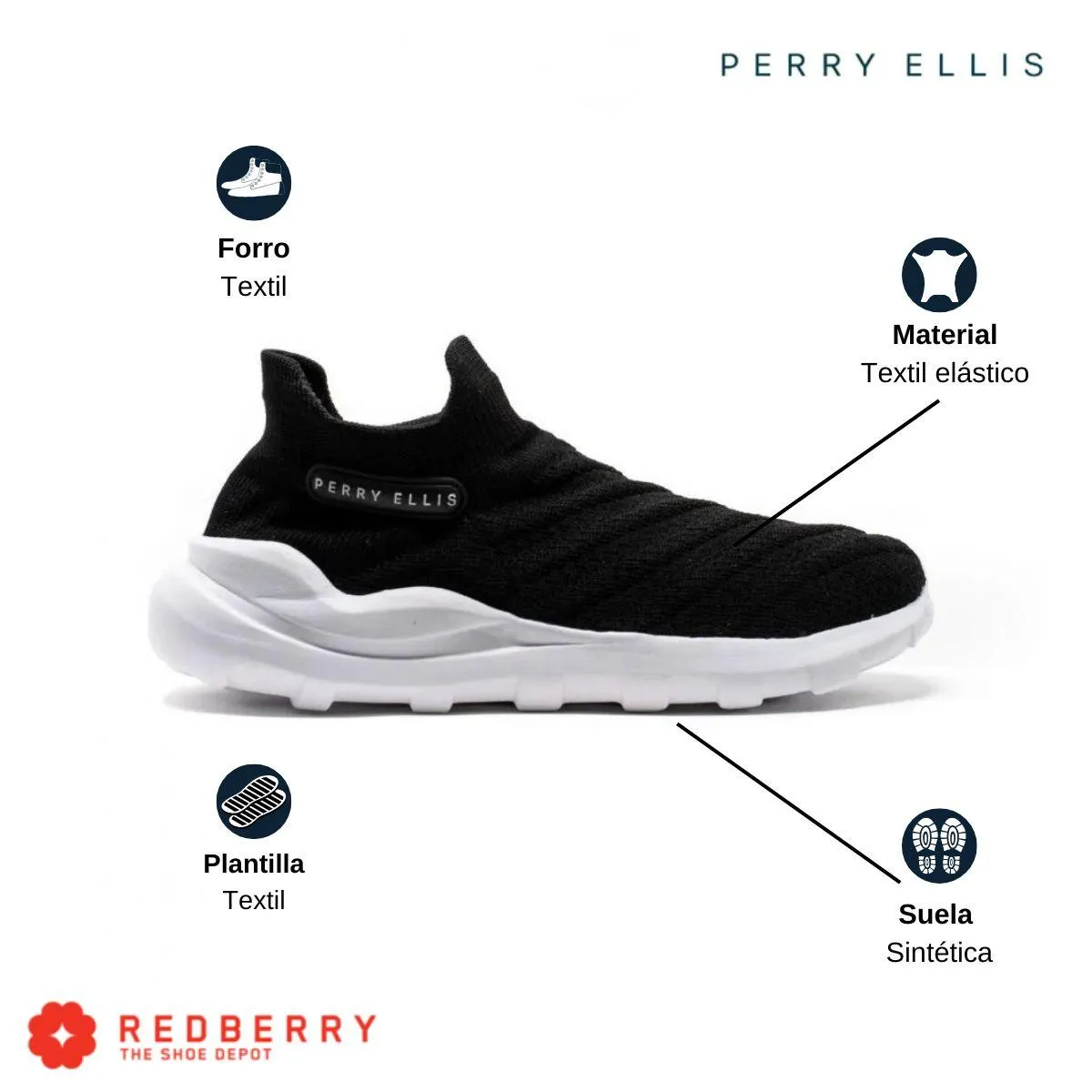 Tenis Perry Ellis Hombre Casual 6242