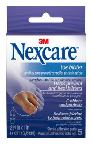 Toe Blister Cushion Pad (7cm x 2.6cm)  5's pack
