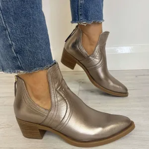 Unisa Guisel Metallic Western Boots