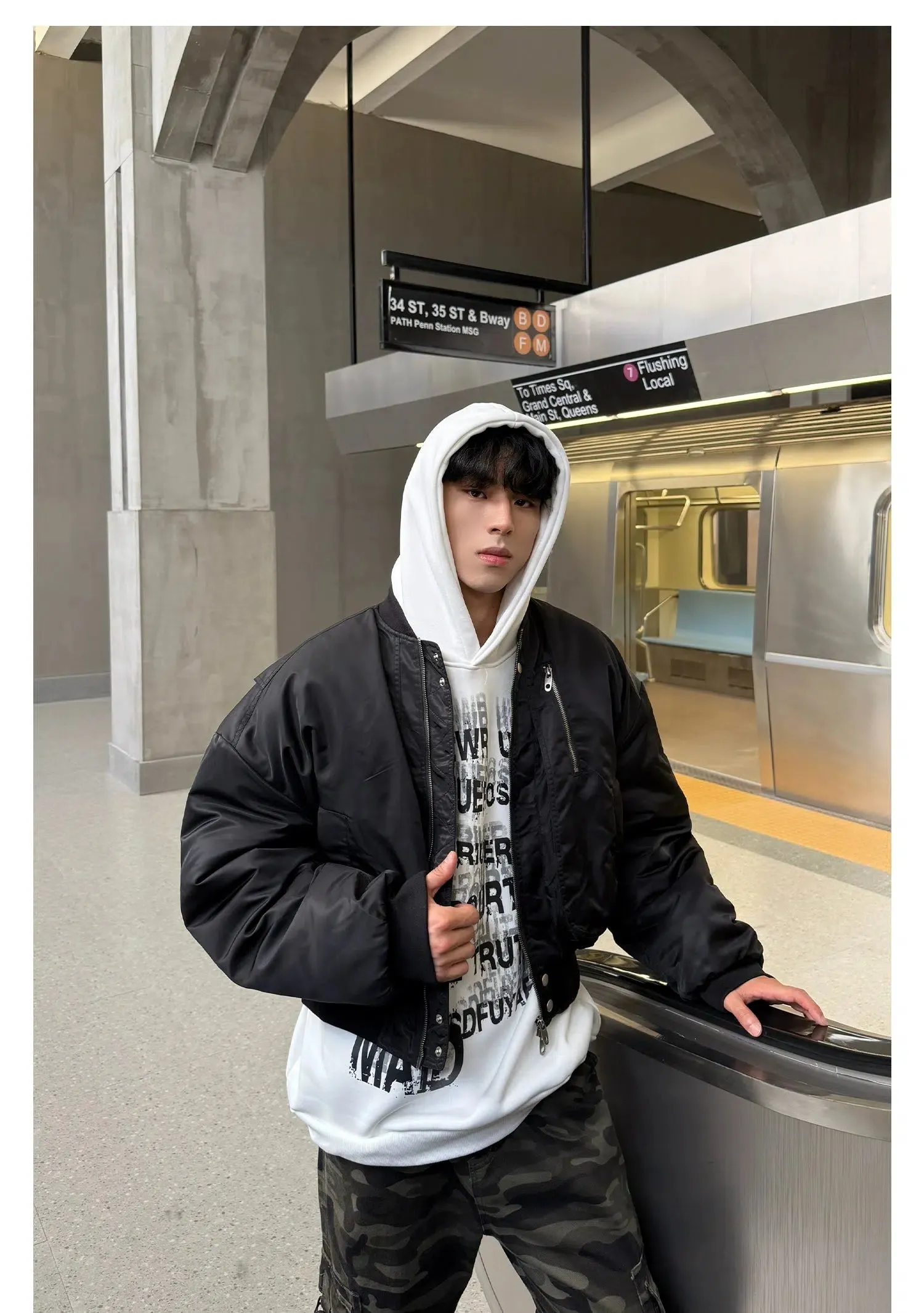 Urban Casual Cotton-Padded Jacket