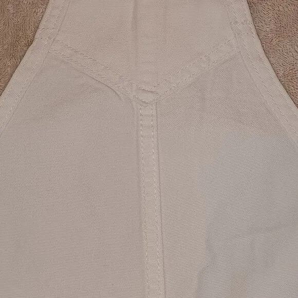 Vans Women's Medium Ground Work Shortall Marshmallow White Overalls VN000G8WFS8