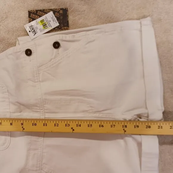 Vans Women's Medium Ground Work Shortall Marshmallow White Overalls VN000G8WFS8
