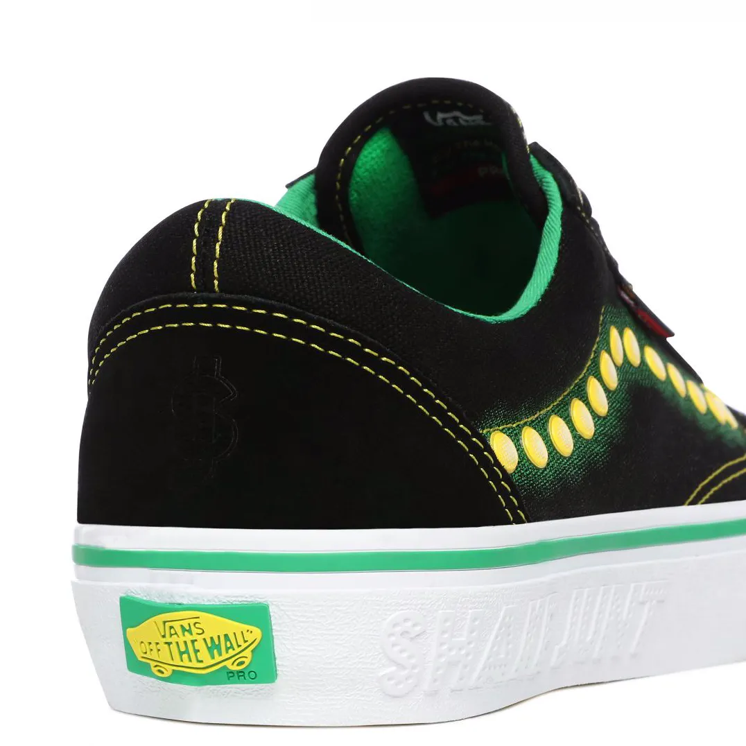 Vans X Shake Junt Old Skool Pro Shoes - Black/Green/Yellow