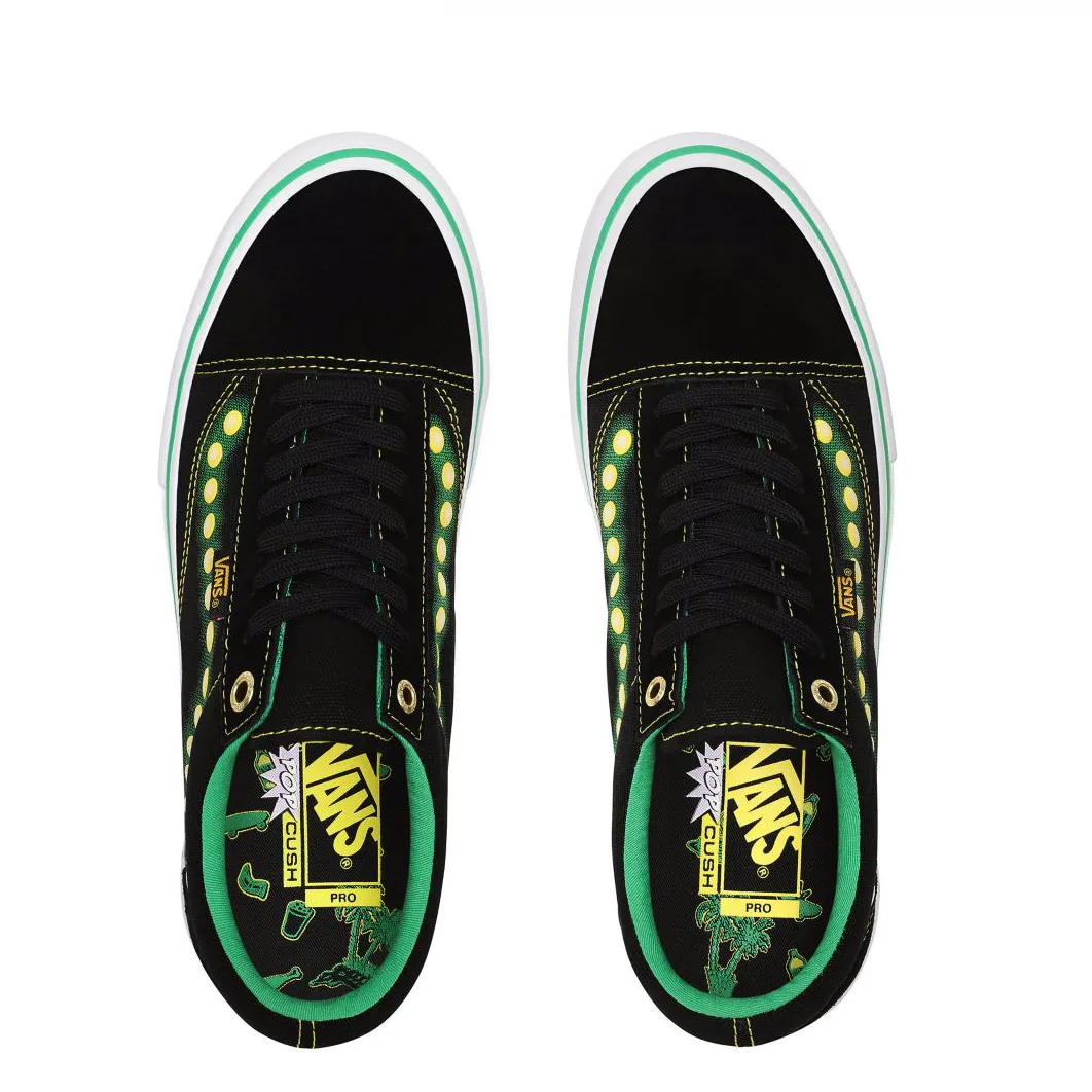 Vans X Shake Junt Old Skool Pro Shoes - Black/Green/Yellow