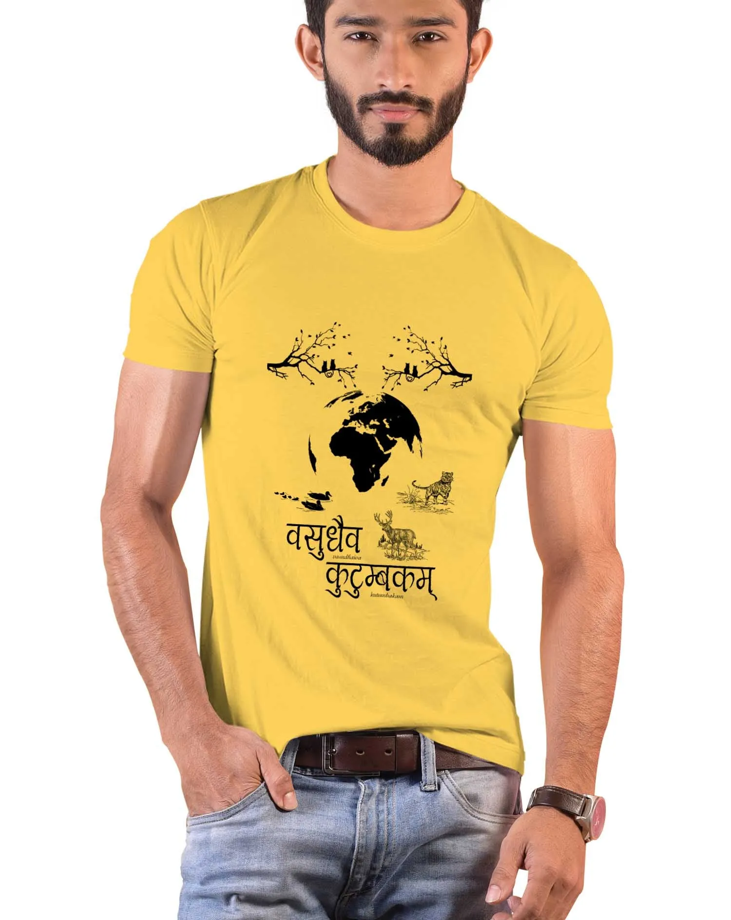 Vasudhaiv Kutimbakam, Sanskrit T-shirt