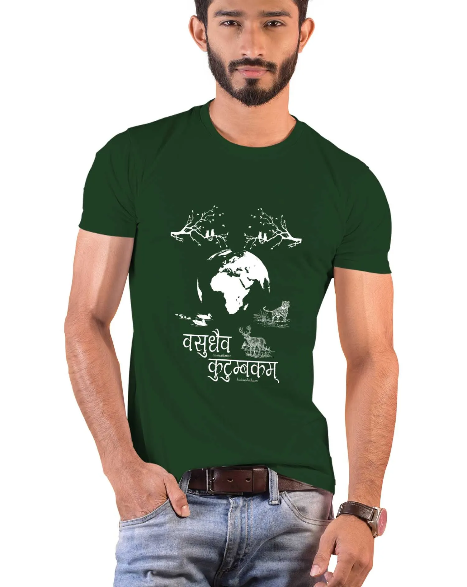 Vasudhaiv Kutimbakam, Sanskrit T-shirt