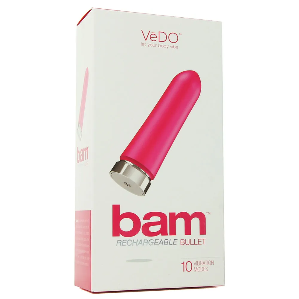VeDO Bam Rechargeable Bullet - Foxy Pink