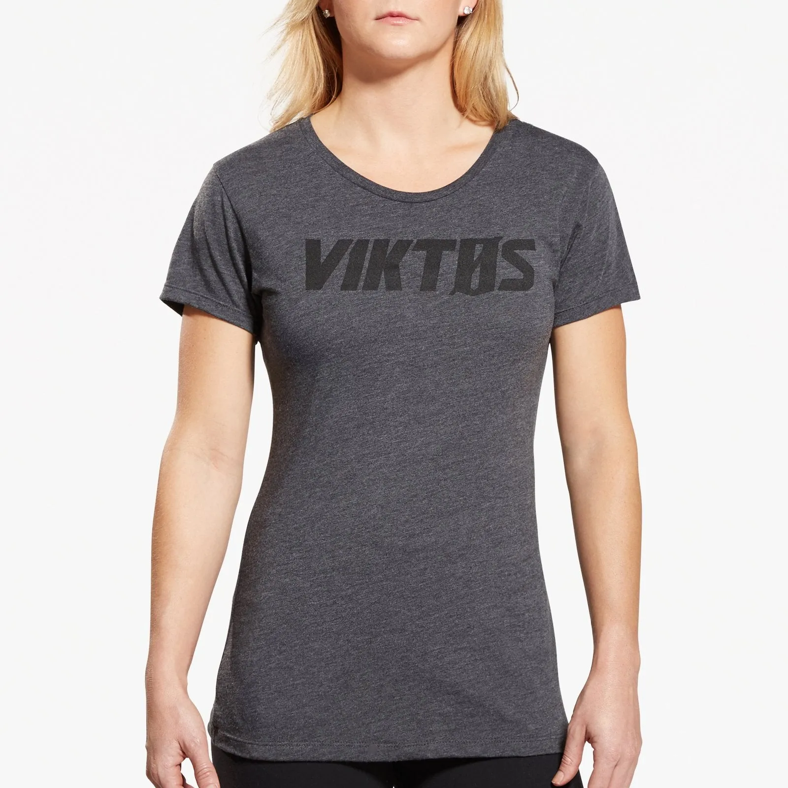 VIKTOS Womens Tack Top Tee Charcoal Heather