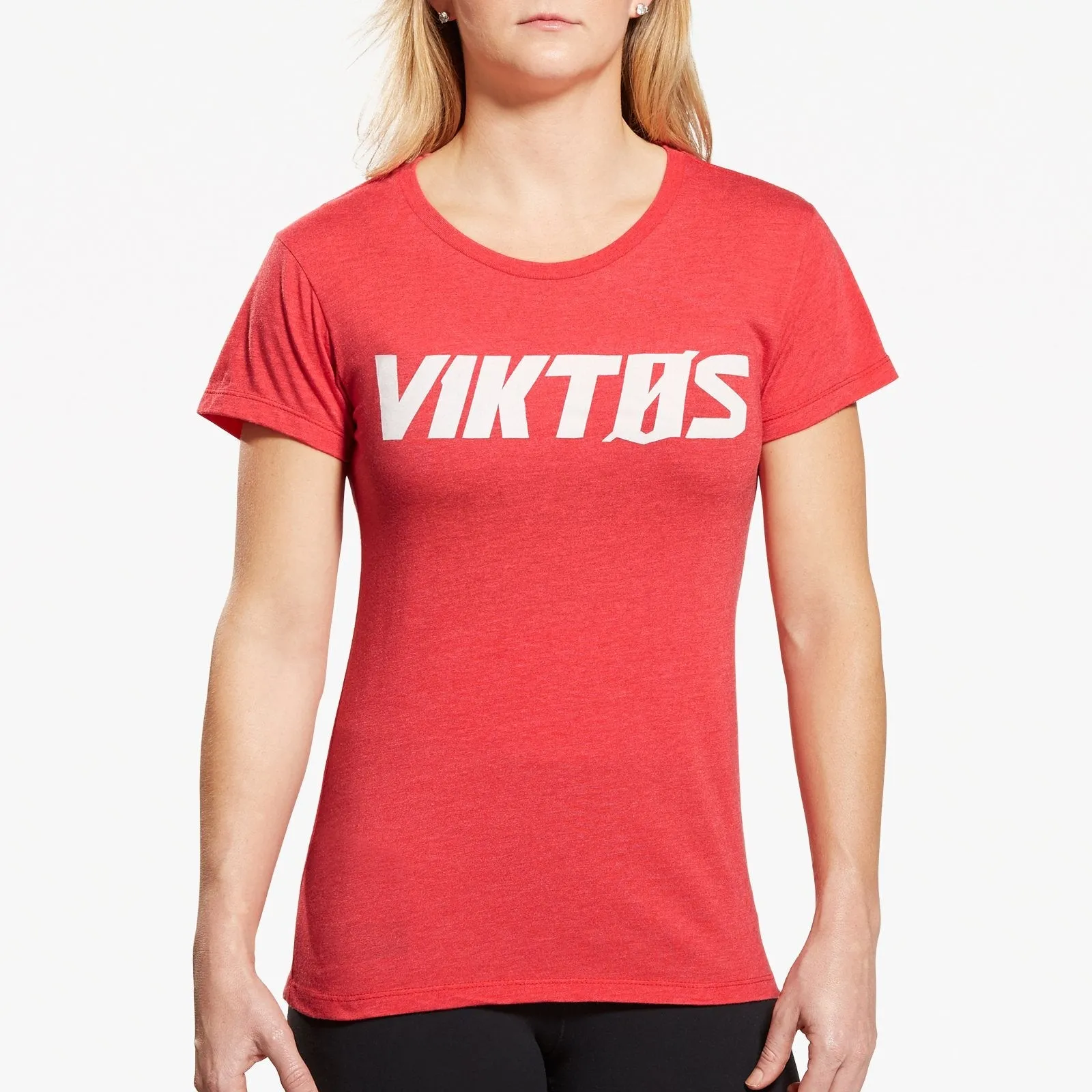 VIKTOS Womens Tack Top Tee Red Heather