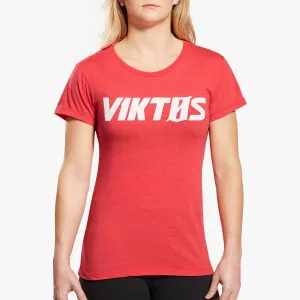 VIKTOS Womens Tack Top Tee Red Heather