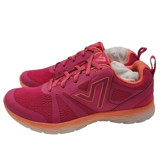 Vionic Womens Size 5 Sneakers Athetic Active New Orange Pink