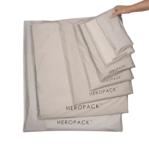 White / Grey Home Compostable HEROPACK Mailers - from packs of 25 - PRE-ORDER