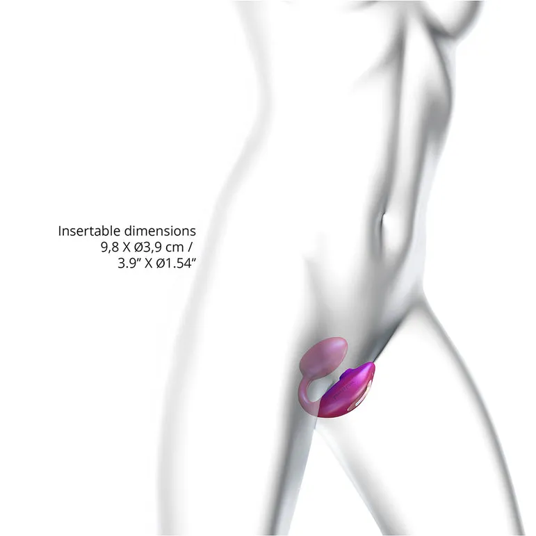 Wonderlover Hands Free Clitoral and G-Spot Vibrator with Remote - Pink