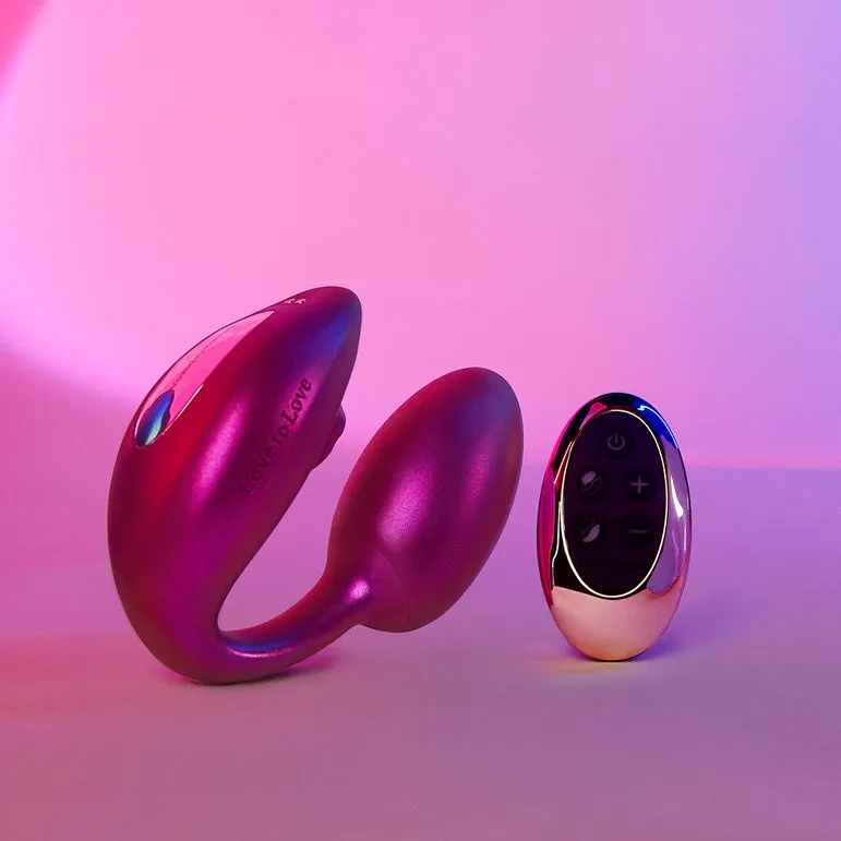 Wonderlover Hands Free Clitoral and G-Spot Vibrator with Remote - Pink