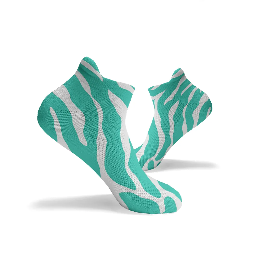 Zebra Print Ankle Socks