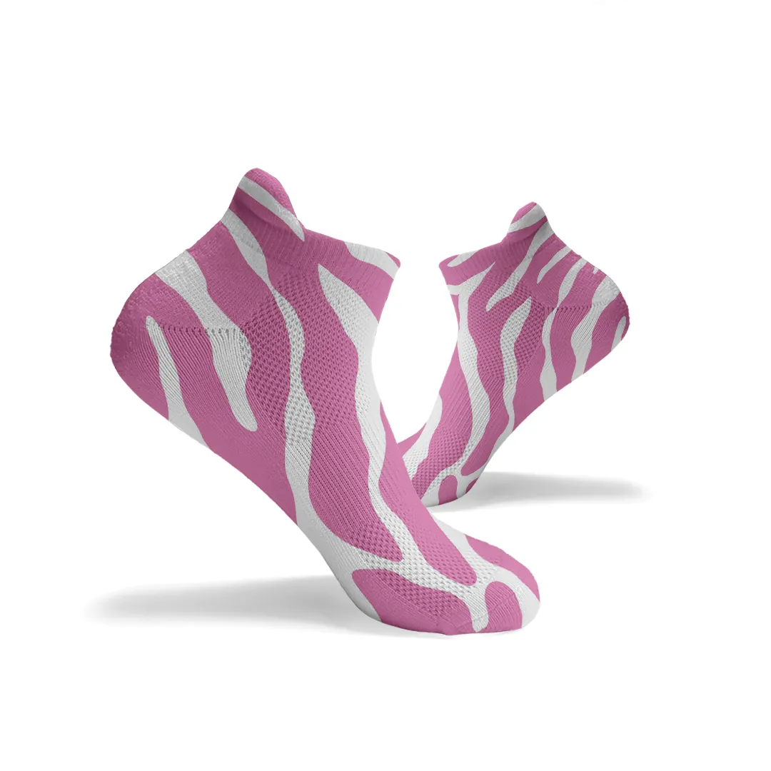 Zebra Print Ankle Socks