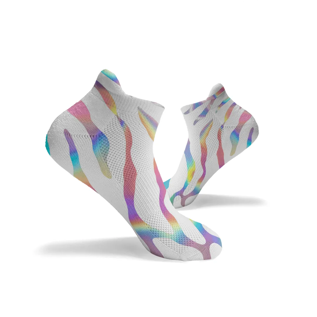 Zebra Print Ankle Socks