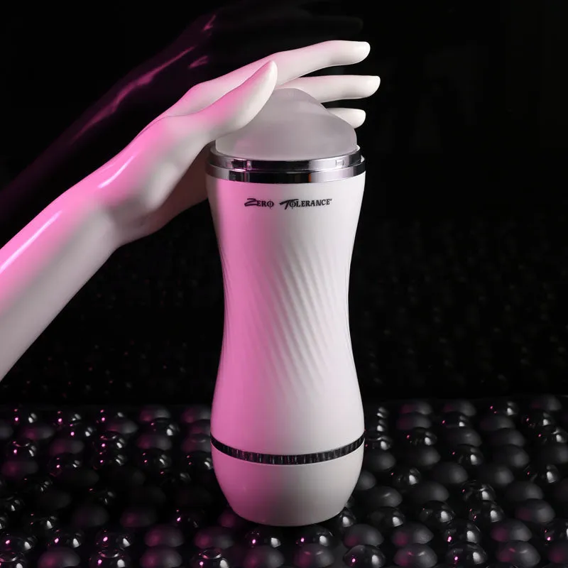 Zero Tolerance Double Dip - White/Clear Double Ended Stroker