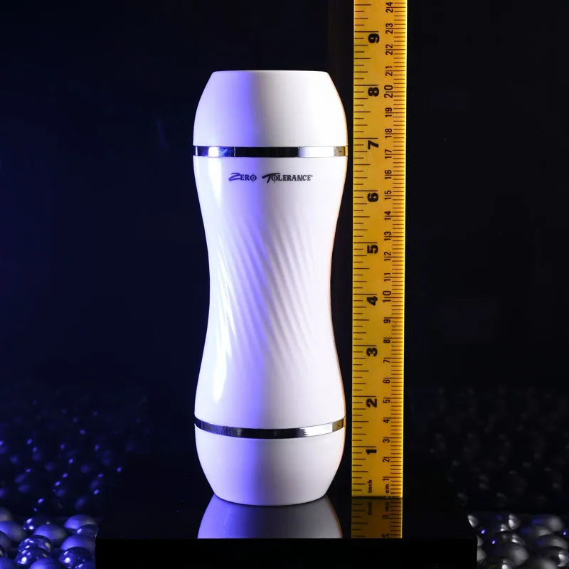 Zero Tolerance Double Dip - White/Clear Double Ended Stroker